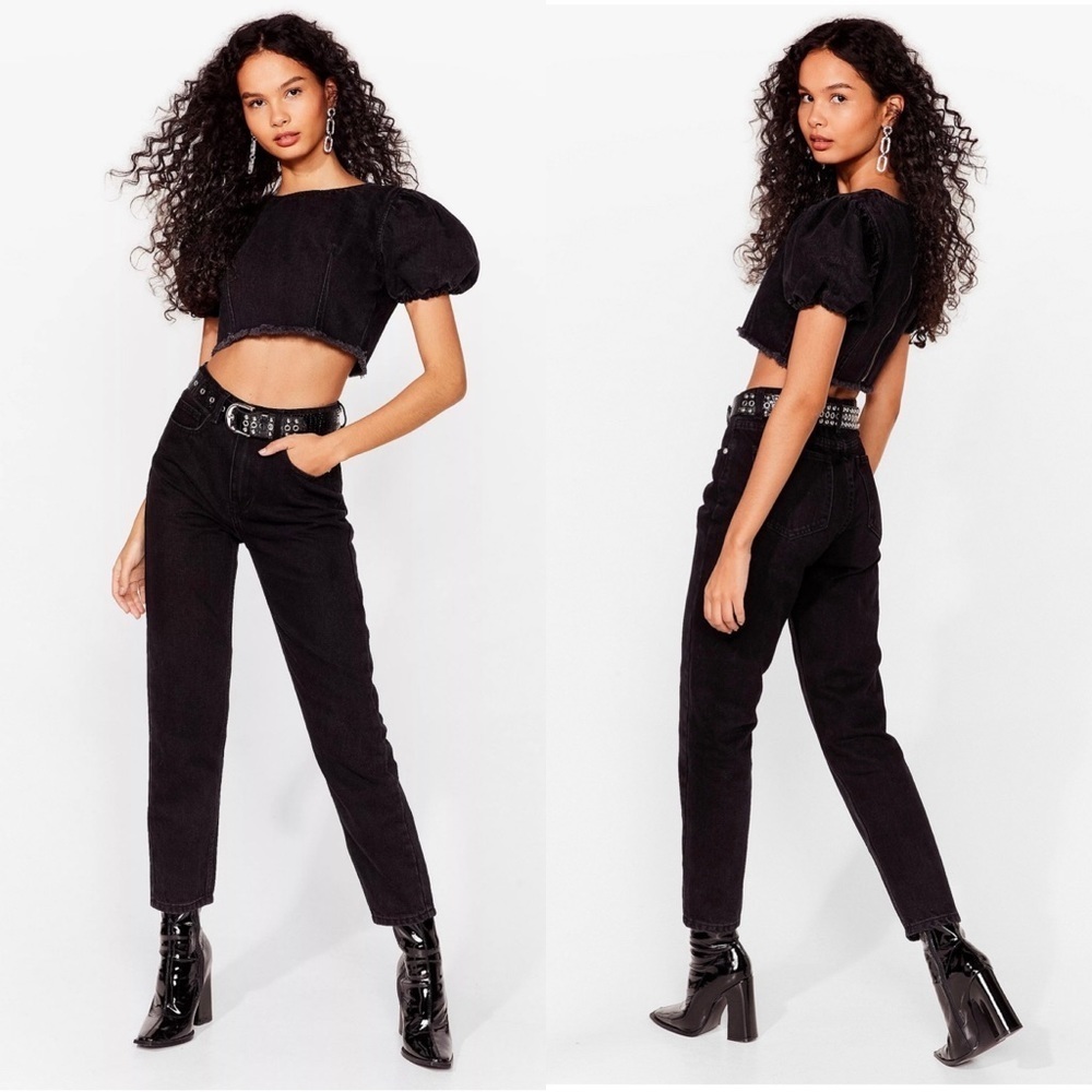 NWT Nasty Gal Debbie High-Waisted‎ Mom Jeans